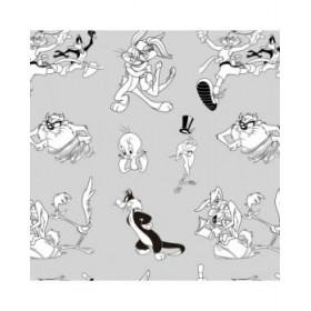 Copripiumino Looney Tunes Looney BN Bianco black 175 Fili 260 x 240 cm