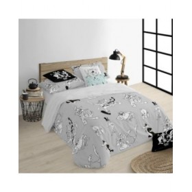 Copripiumino Looney Tunes Looney BN Bianco black 155 x 220 cm