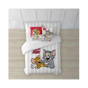 Copripiumino Tom & Jerry Tom & Jerry Basic Multicolore 175 Fili 140 x 200 cm