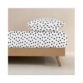 Lenzuolo con angoli aderenti Kids&Cotton Kibo Nero 70x140 cm