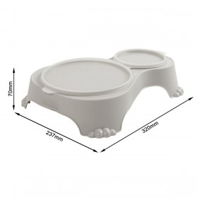 Ciotola per cani Rotho Grigio Plastica