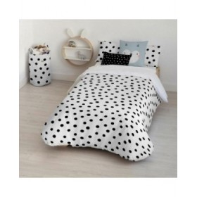 Copripiumino Kids&Cotton Kibo Bianco Nero 180 x 220 cm