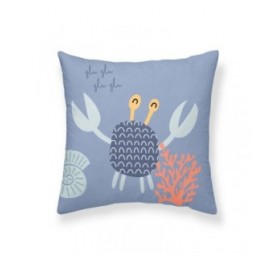 Fodera per cuscino Kids&Cotton Malu A Azzurro 50 x 50 cm