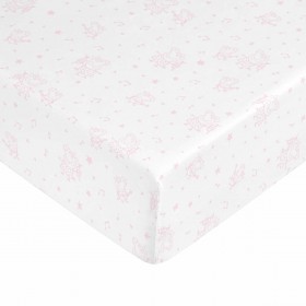 Lenzuolo con angoli aderenti Peppa Pig Bianco Rosa Singolo