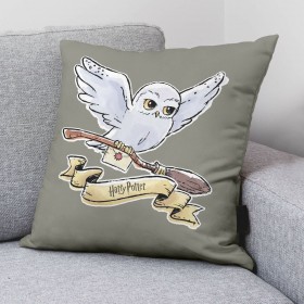 Fodera per cuscino Harry Potter Hedwig Grigio 50 x 50 cm