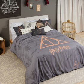Copripiumino Harry Potter Deathly Hallows Multicolore 175 Fili 140 x 200 cm Singolo