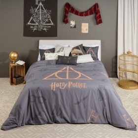 Copripiumino Harry Potter Deathly Hallows Multicolore 175 Fili 140 x 200 cm Singolo