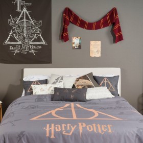 Copripiumino Harry Potter Deathly Hallows Multicolore 175 Fili 140 x 200 cm Singolo