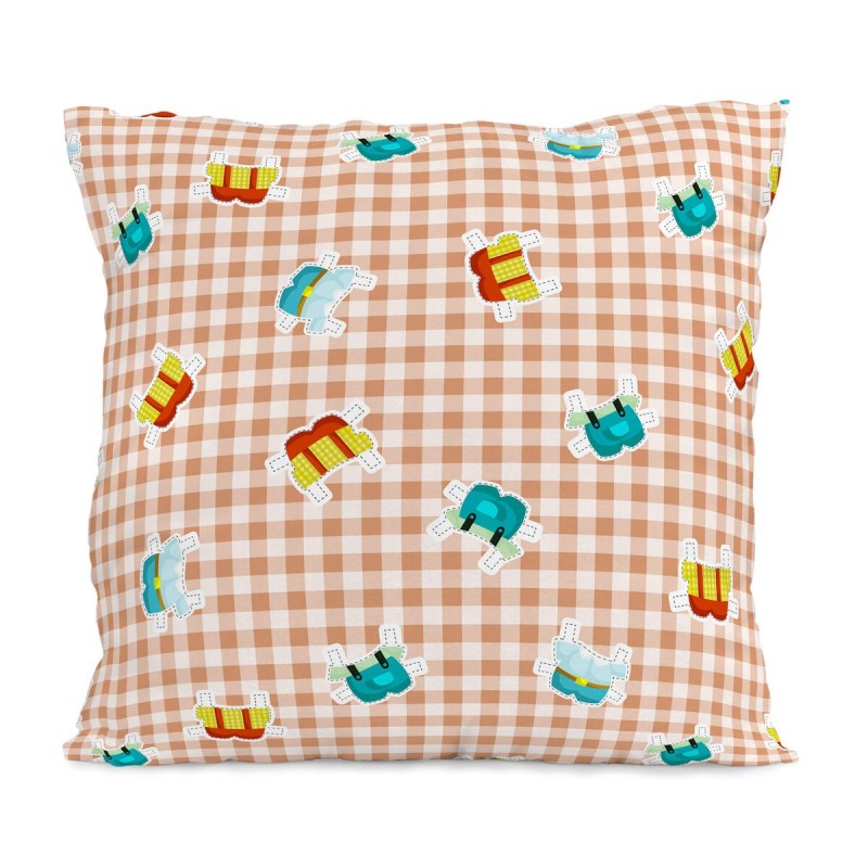 Federa HappyFriday Mr Fox Piggys Vichy Multicolore 80 x 80 cm