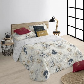 Copripiumino Harry Potter Beige Multicolore 175 Fili 155 x 220 cm Singolo