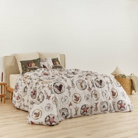 Copripiumino Decolores Laponia Multicolore 175 Fili 220 x 220 cm Ala francese