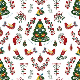 Copripiumino Decolores Laponia Multicolore 175 Fili 260 x 240 cm Osimano