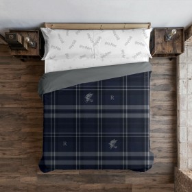 Copripiumino Harry Potter Ravenclaw Multicolore Blu Marino 175 Fili 180 x 220 cm Singolo