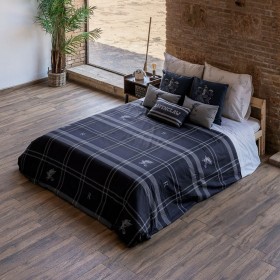Copripiumino Harry Potter Ravenclaw Multicolore Blu Marino 175 Fili 180 x 220 cm Singolo