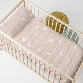 Trapunta HappyFriday BASIC KIDS Rosa 100 x 130 cm Culla Neonato