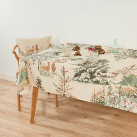 Tovaglia antimacchia Belum Christmas Deer Multicolore 240 x 155 cm