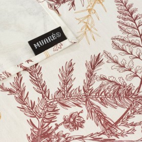 Tovaglia in resina antimacchia Belum Christmas Bianco Rosso 150 x 150 cm