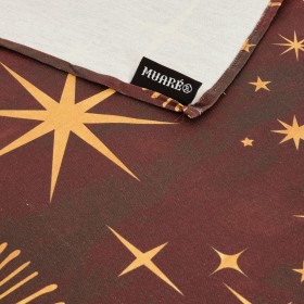 Tovaglia in resina antimacchia Belum Christmas Rosso Dorato 250 x 150 cm