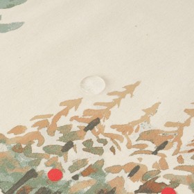 Tovaglia in resina antimacchia Belum Christmas Deer Marrone Rosso Verde Lino 100 x 150 cm