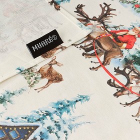 Tovaglia in resina antimacchia Belum  Christmas Landscape Multicolore 150 x 150 cm
