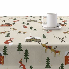Tovaglia in resina antimacchia Belum Merry Christmas Multicolore 100 x 150 cm