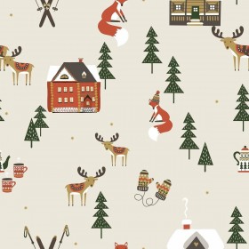 Tovaglia in resina antimacchia Belum Merry Christmas Multicolore 200 x 150 cm