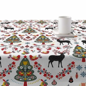 Tovaglia in resina antimacchia Belum Merry Christmas Multicolore 100 x 150 cm