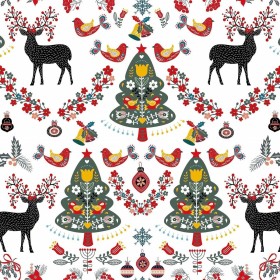 Tovaglia in resina antimacchia Belum Merry Christmas Multicolore 100 x 150 cm