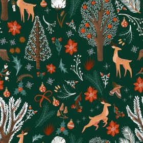 Tovaglia in resina antimacchia Belum Merry Christmas Multicolore 150 x 150 cm