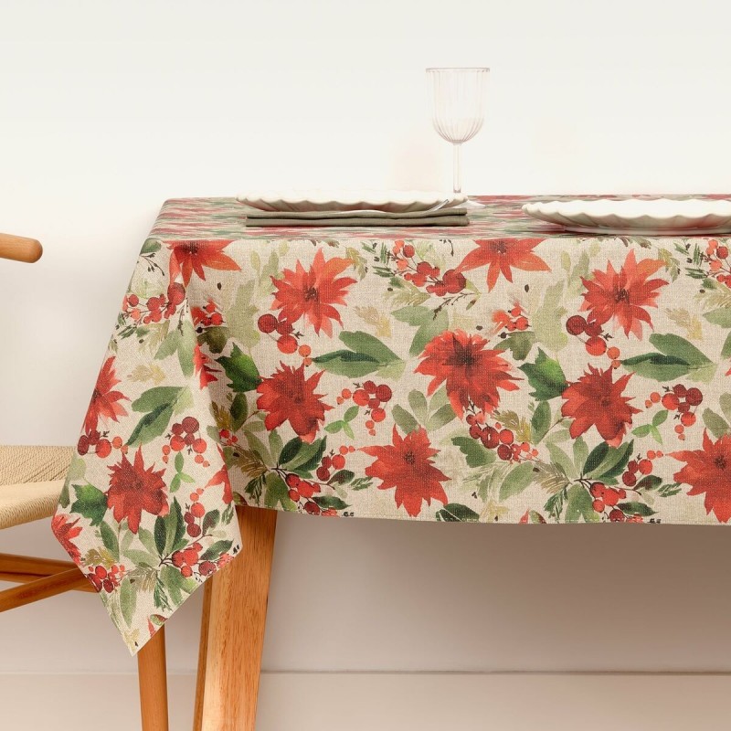 Tovaglia in resina antimacchia Belum Merry Christmas Multicolore 150 x 150 cm
