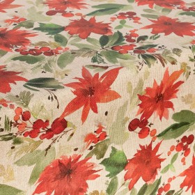 Tovaglia in resina antimacchia Belum Merry Christmas Multicolore 150 x 150 cm