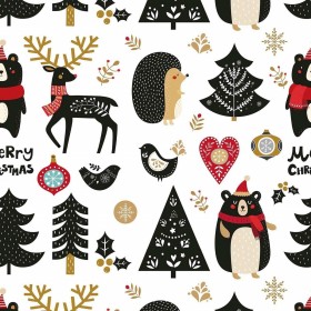 Tovaglia in resina antimacchia Belum Merry Christmas Multicolore 200 x 150 cm