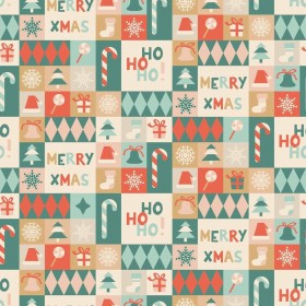 Tovaglia in resina antimacchia Belum Merry Christmas Multicolore 100 x 150 cm