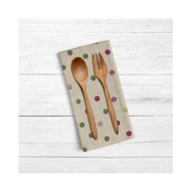 Set di Asciugamani da Cucina Belum 0119-19 Beige Multicolore 45 x 70 cm Pois