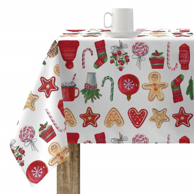 Tovaglia in resina antimacchia Belum Merry Christmas Multicolore 150 x 150 cm