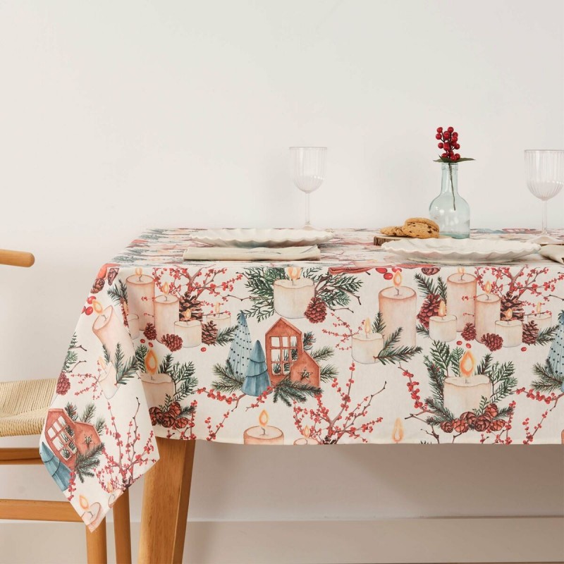 Tovaglia in resina antimacchia Belum Christmas Multicolore 100 x 150 cm