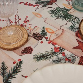 Tovaglia in resina antimacchia Belum Christmas Multicolore 150 x 150 cm