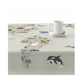 Tovaglia in resina antimacchia Belum Maui Multicolore 150 x 150 cm