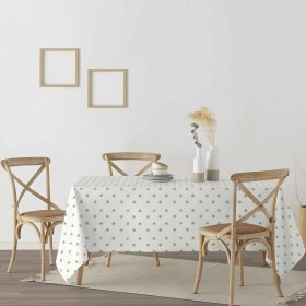 Tovaglia in resina antimacchia Belum Snowflakes Gold Multicolore 150 x 150 cm