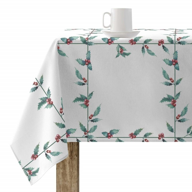 Tovaglia in resina antimacchia Belum White Christmas Multicolore 180 x 180 cm