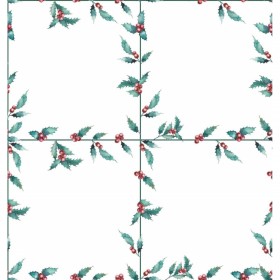 Tovaglia in resina antimacchia Belum White Christmas Multicolore 180 x 180 cm