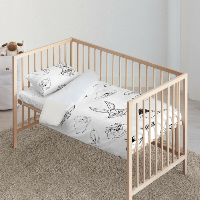 Copripiumino per Culla Looney Tunes Looney B&W 100 x 120 cm