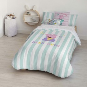 Copripiumino Peppa Pig Bear Hugs Multicolore 175 Fili 155 x 220 cm