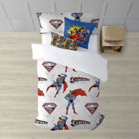 Copripiumino Superman Man of Steel Multicolore 175 Fili 260 x 240 cm