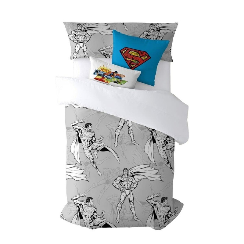 Copripiumino Superman Superman Grigio 175 Fili 155 x 220 cm