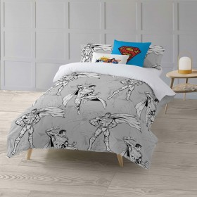 Copripiumino Superman Superman Grigio 175 Fili 155 x 220 cm