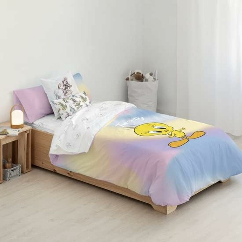 Copripiumino Looney Tunes Sweet Tweety Multicolore 175 Fili 180 x 220 cm