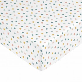Lenzuolo con angoli aderenti Kids&Cotton Kibo Multicolore 90 x 200 cm