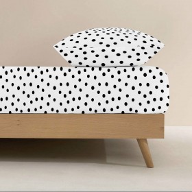 Lenzuolo con angoli aderenti Kids&Cotton Kibo Nero Singolo