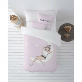 Copripiumino Kids&Cotton Luna Multicolore 175 Fili 240 x 220 cm